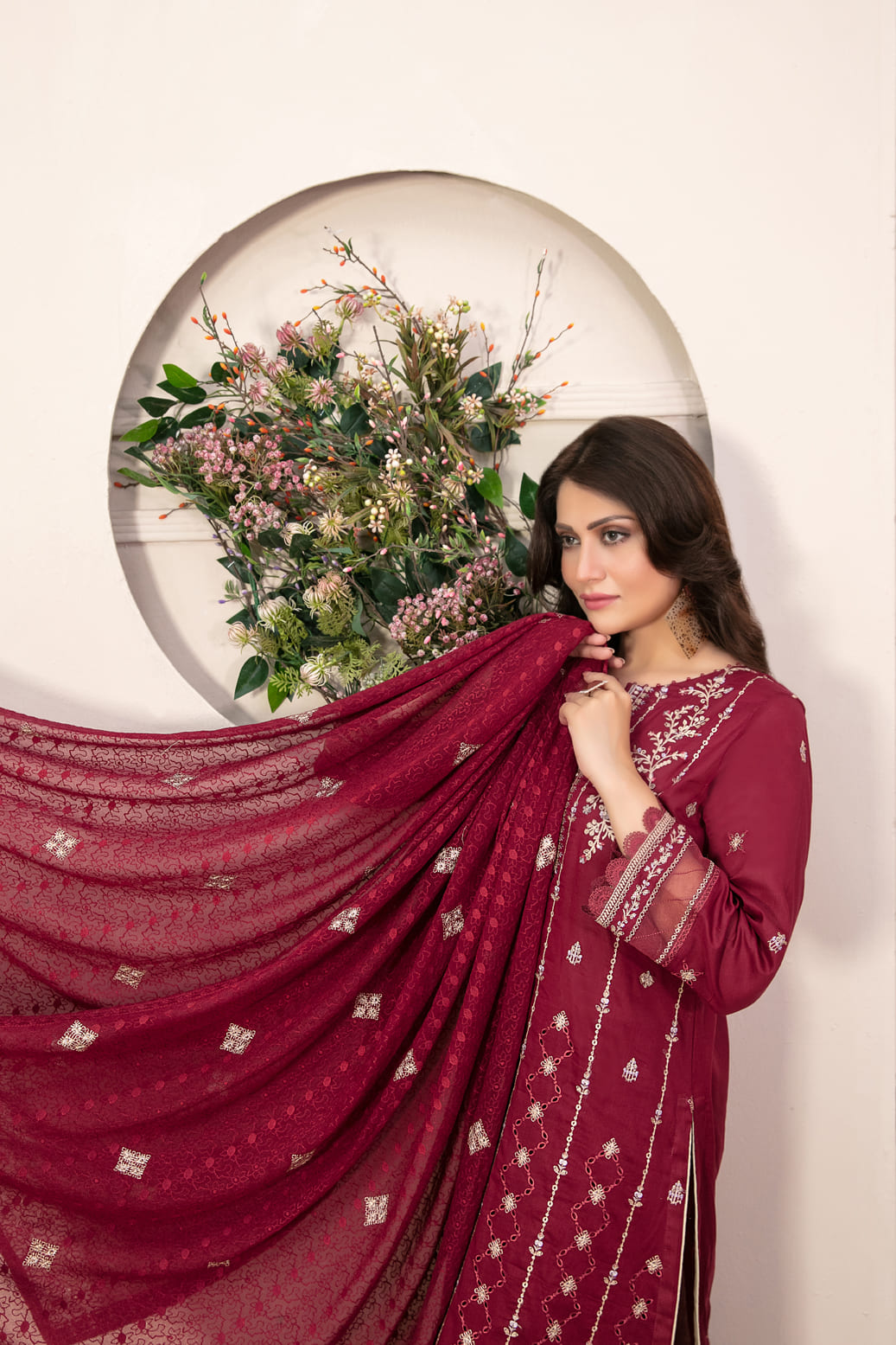 Parya by Tawakkal Semi Stitched 3 Piece Lawn Collection'2023-AS-014
