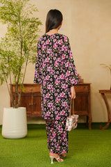 Shabnam By Aizal Stitched 2 Piece Printed Co Ords Vol-02 Collection'2025-A-S-03-BLACK