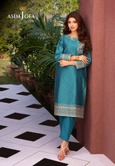 Asim Jofa Outfit Of The Day Ajod-15 Embroidered Yarn Dyed Kantha 2 Pcs