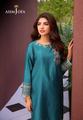 Asim Jofa Outfit Of The Day Ajod-15 Embroidered Yarn Dyed Kantha 2 Pcs