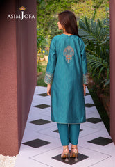 Asim Jofa Outfit Of The Day Ajod-15 Embroidered Yarn Dyed Kantha 2 Pcs