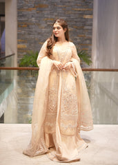 La More Unstitched 3 Piece Festive Formals Collection'2024-Peach Blossom