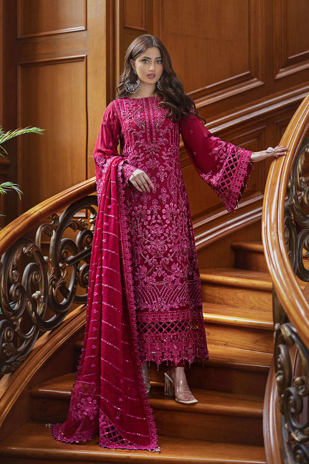 Ishq e Atish by Emaan Adeel Unstitched 3 Piece Luxury Chiffon Collection'2023-AT-03-Maisha