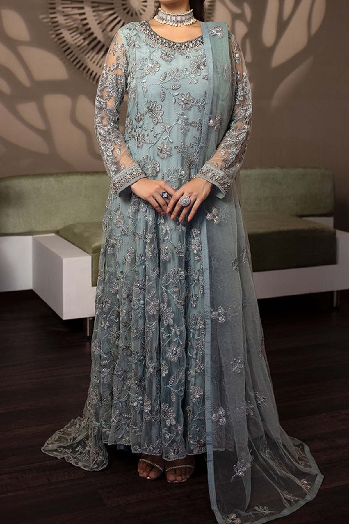 Avalanche by Flossie Luxury Unstitched 3 Piece Formals Collection'2023-AV-105-A