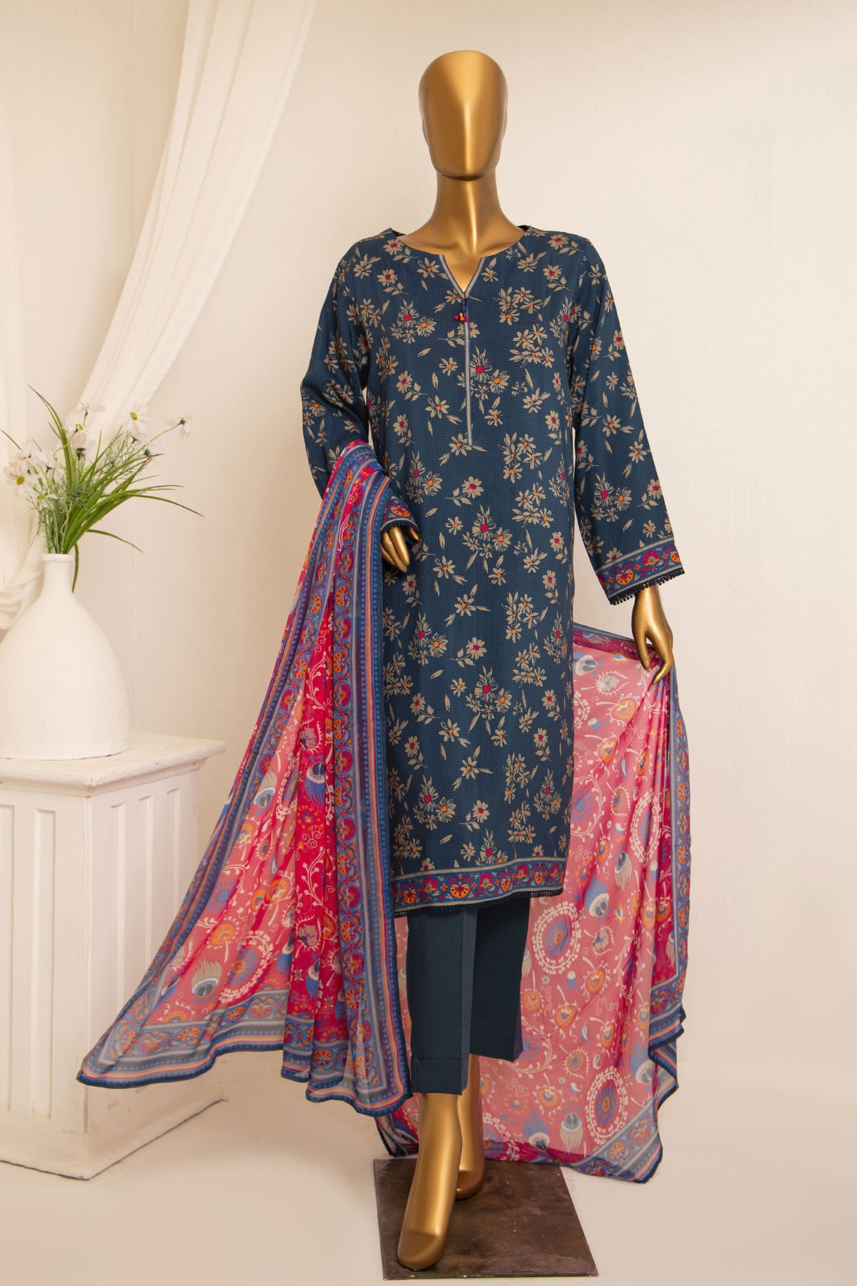 Bana Dora By HZ Unstitched 3 Piece Viscose Winter Collection'2024-AVP-1103