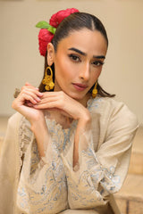 Sahar Unstitched 3 Piece Emb Khaddar Winter Collection'2025-AW2-25-01-Opal White