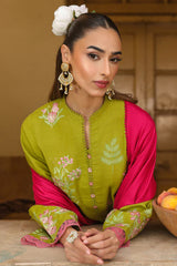 Sahar Unstitched 3 Piece Emb Khaddar Winter Collection'2025-AW2-25-04-Fuchsia Sage