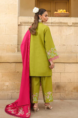 Sahar Unstitched 3 Piece Emb Khaddar Winter Collection'2025-AW2-25-04-Fuchsia Sage