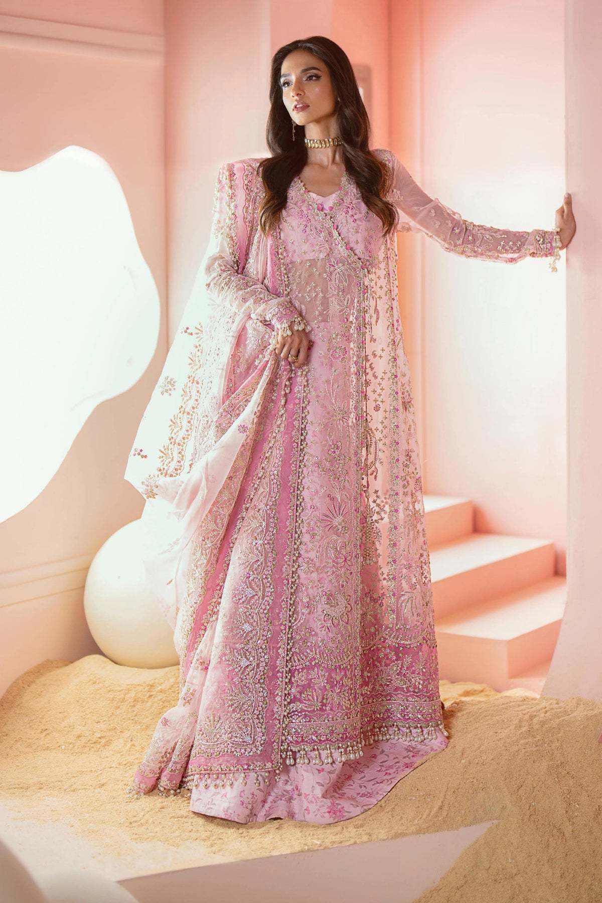 Luminara By Ayzel Unstitched 3 Piece Wedding Formals Collection'2024-AWF-04-Bella