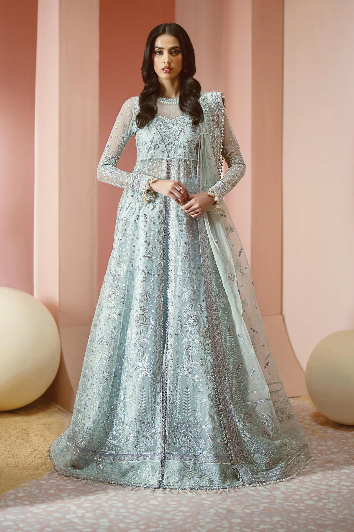 Luminara By Ayzel Unstitched 3 Piece Wedding Formals Collection'2024-AWF-09-Talia