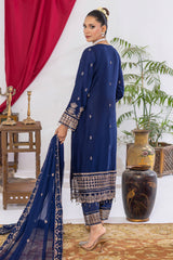 Arzu By Azmeerah Unstitched 3 Piece Hand Emb Chiffon Collection'2025-AZM-AR-02-Mavi