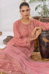 Arzu By Azmeerah Unstitched 3 Piece Hand Emb Chiffon Collection'2025-AZM-AR-03-Serene