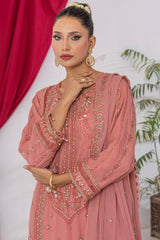Arzu By Azmeerah Unstitched 3 Piece Hand Emb Chiffon Collection'2025-AZM-AR-03-Serene