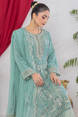 Arzu By Azmeerah Unstitched 3 Piece Hand Emb Chiffon Collection'2025-AZM-AR-04-Feroza