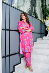 Amal Stitched 2 Piece Summer Lawn Collection-Fuchsia