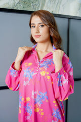 Amal Stitched 2 Piece Summer Lawn Collection-Fuchsia