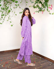 Amal Stitched 2 Piece Summer Lawn Collection-Purple Prism