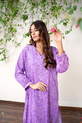 Amal Stitched 2 Piece Summer Lawn Collection-Purple Prism