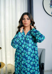 Amal Stitched 2 Piece Summer Lawn Collection-Aqua Flora