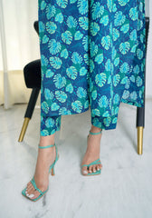 Amal Stitched 2 Piece Summer Lawn Collection-Aqua Flora