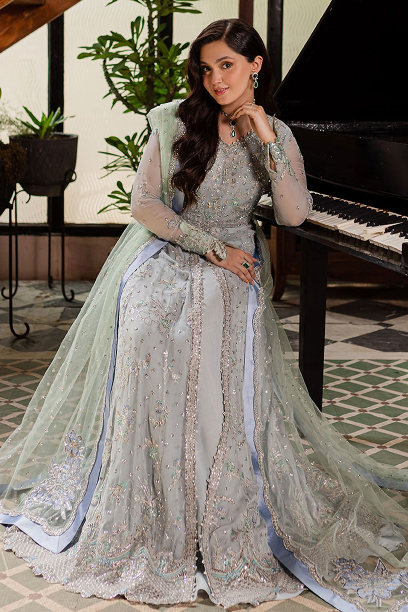 Naira By Roheenaz Unstitched 3 Piece Luxury Chiffon Collection'2024-RNZ-08-Aaliyah