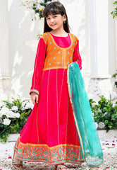 Modest Stitched 3 Piece Kids Formals Collection'2024-Aarzu