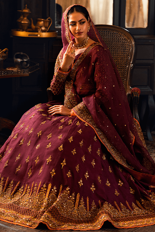 Qarmazi By Zaaviay Stitched Abreshmina