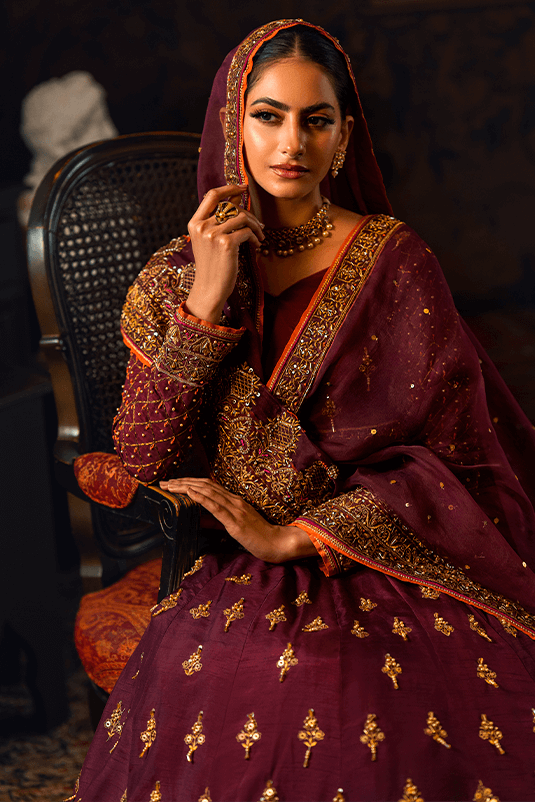 Qarmazi By Zaaviay Stitched Abreshmina