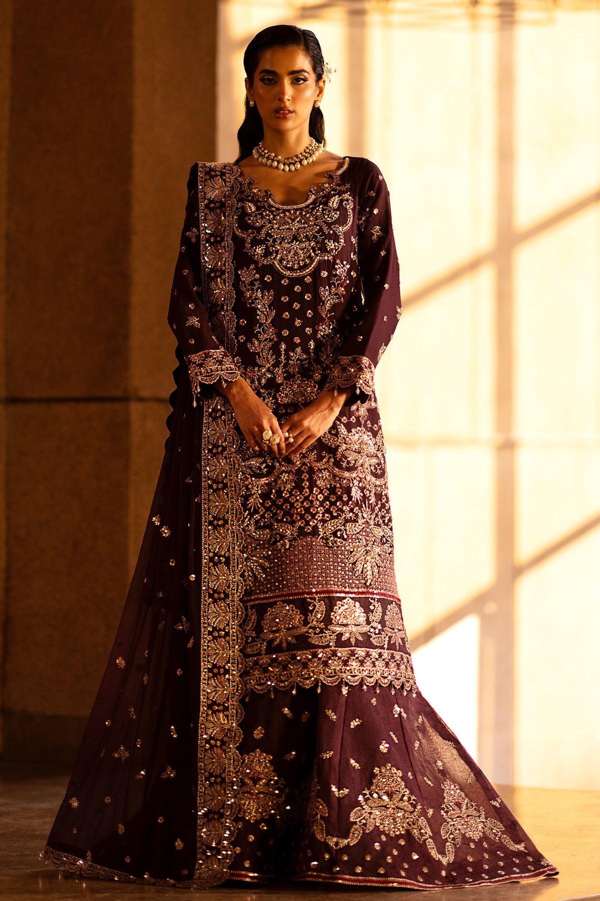 Casabella By Emaan Adeel Unstitched 3 Piece Luxury Formals Collection'2024-Adiba