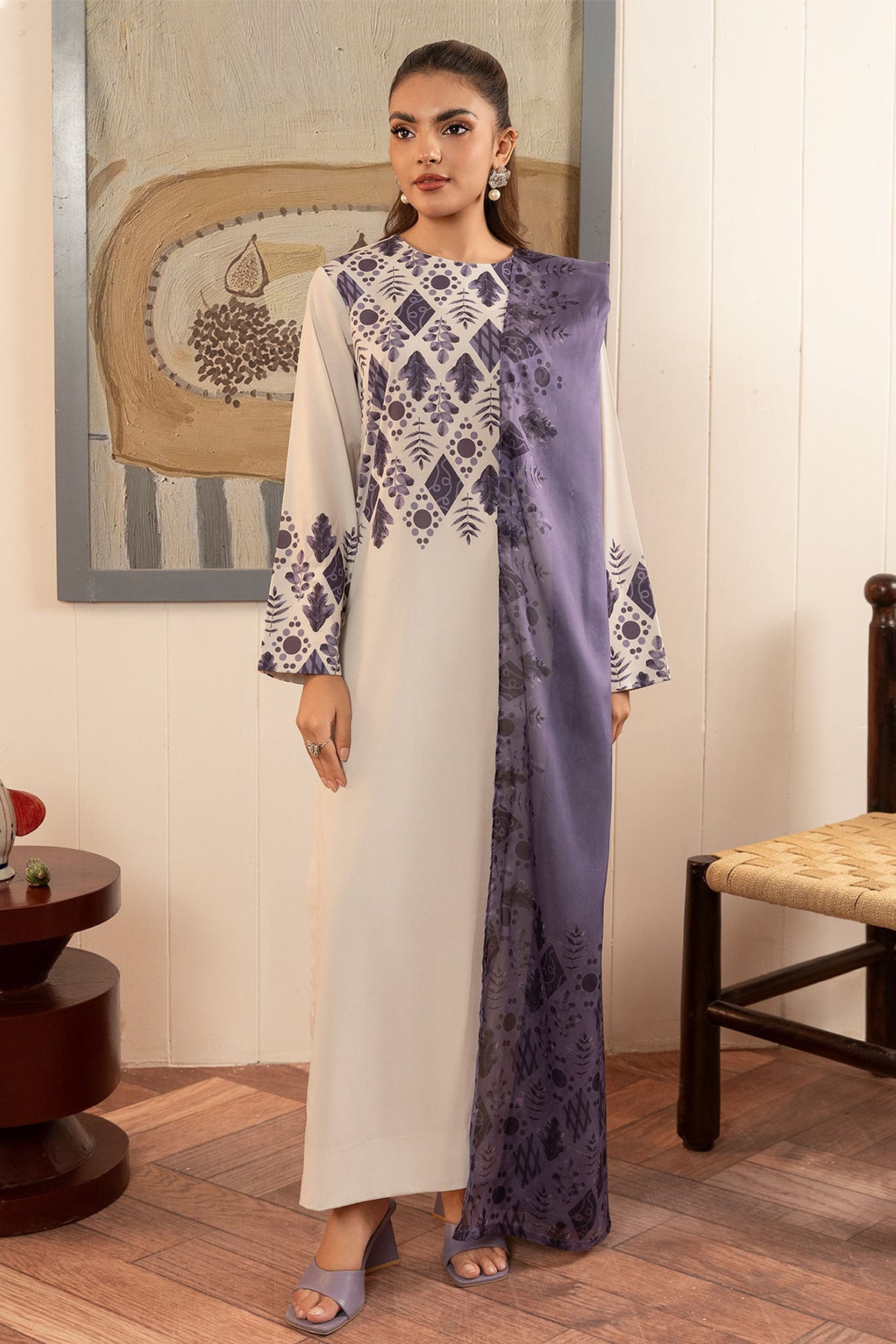 Zebaish By Stitch Vibes Stitched 3 Piece Dress Collection'2024-Admas Dress