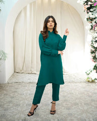 Zauk Stitched 2 Piece Eid Collection-Cactus