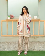 Zauk Stitched Co Ords - Floral Fantasy