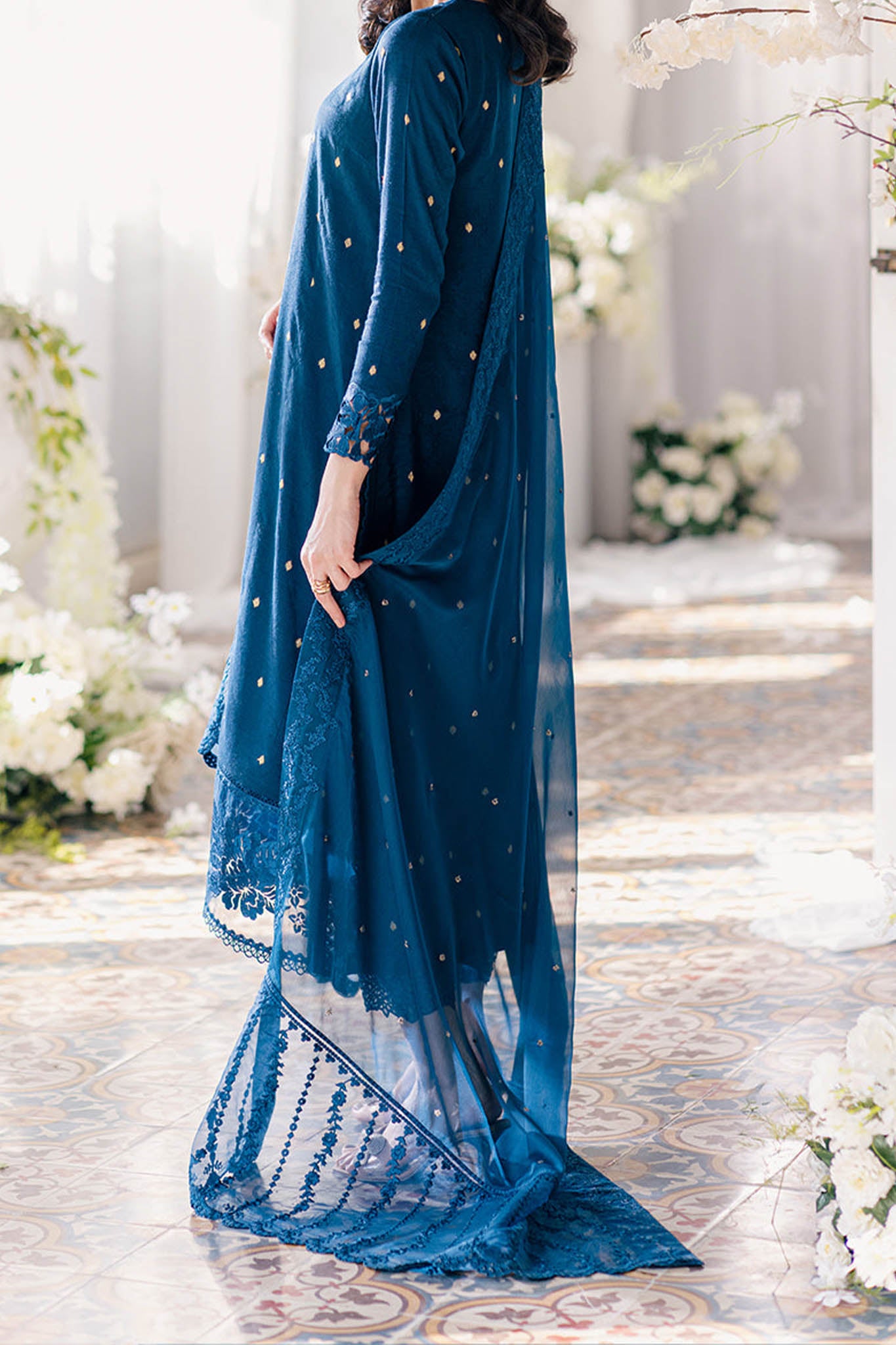 Eid Drop 2 By Azure Unstitched 3 Piece Ensembles Festive Jacquard Lawn Collection'2024-61-Aegean Breeze