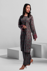 Ahlam Soft Cambric Stitched-Shadow co ord set Collection'2024