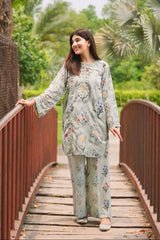 Madiha Gohar Stitched 2 Piece Suit-Pistachio Bloom