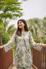 Madiha Gohar Stitched 2 Piece Suit-Pistachio Bloom