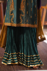 Qarmazi By Zaaviay Stitched Anahita (Three Piece)