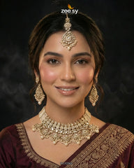 Anarkali Faux Pearl Bridal Set - Zeesy Jewellery