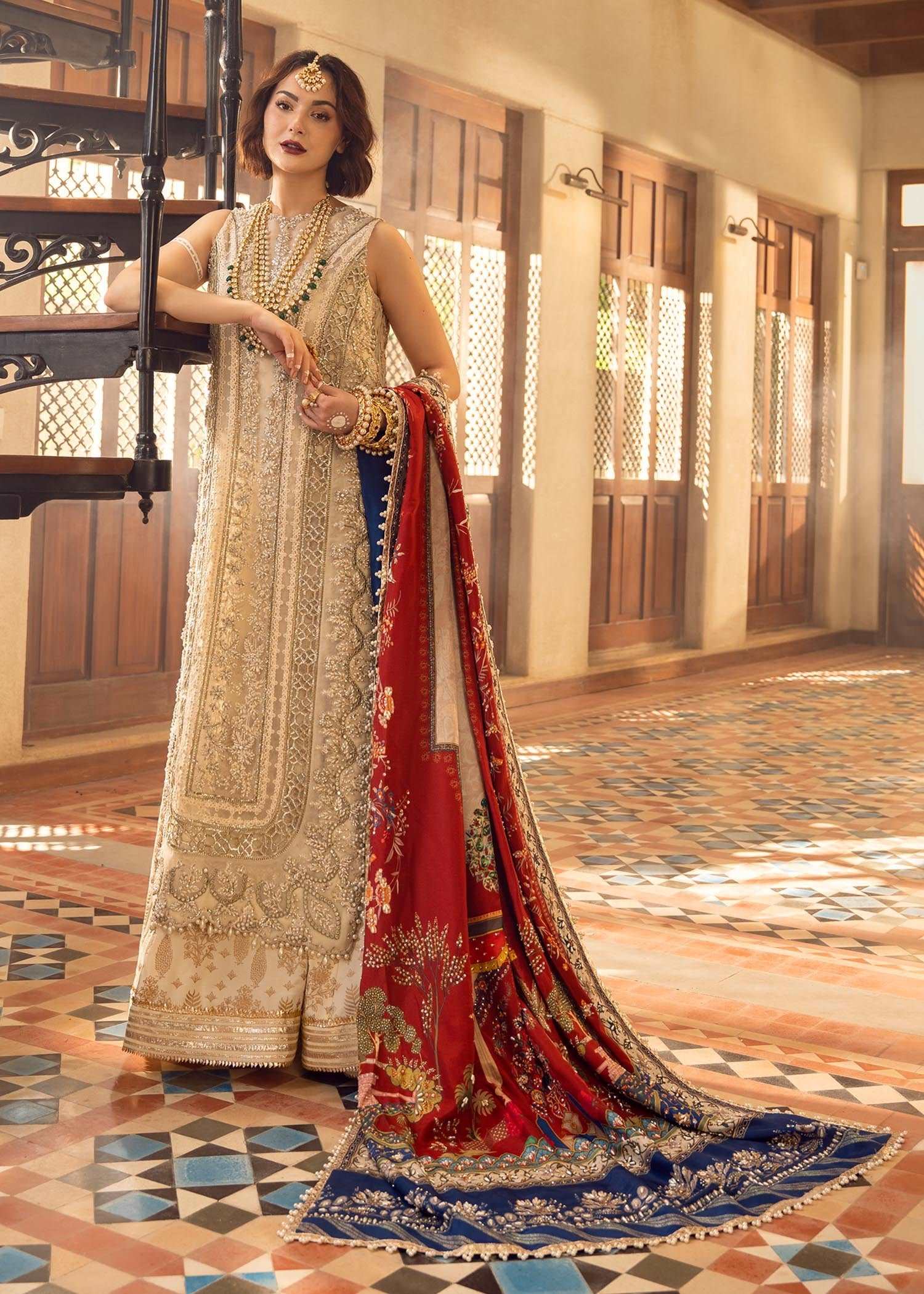 Aik Jhalak by Crimson Unstitched 3 Piece Wedding Collection'2022-01-Archives from the Past