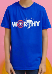 Modest Stitched Summer Kids Collection'2024-Worthy Graphic Tee