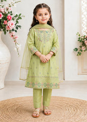 Modest Stitched 3 Piece Festive Formals Suit-11180-Grn