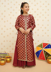 Meethi Eid By Modest Stitched 4 Piece Formals Collection-Girls Organza 4 Piece Suit | 8985