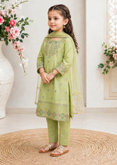 Modest Stitched 3 Piece Festive Formals Suit-11180-Grn