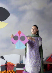 Uraan by Meerak 3 Piece Emb Lawn Suit-2
