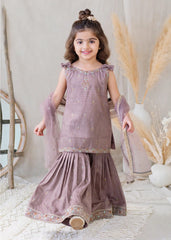 Modest Stitched 3 Piece Festive Formals Suit-11090-Prpl