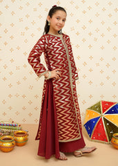 Meethi Eid By Modest Stitched 4 Piece Formals Collection-Girls Organza 4 Piece Suit | 8985