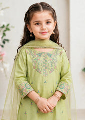 Modest Stitched 3 Piece Festive Formals Suit-11180-Grn