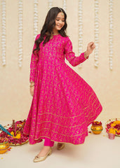 Gulzar By Modest Stitched 3 Piece Formals Collection'2025-8915-Pink Frock