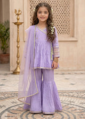 Modest Girls 3 Piece Cotton Silk Embroidered Dress