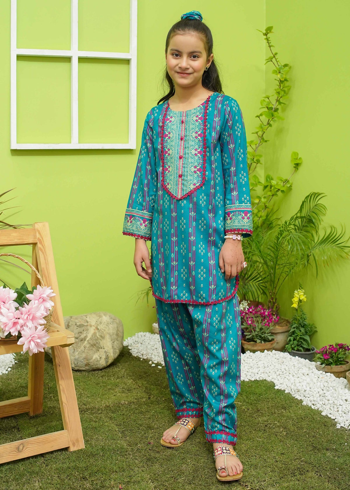 Modest Stitched Summer Kids Collection'2024-Sierra